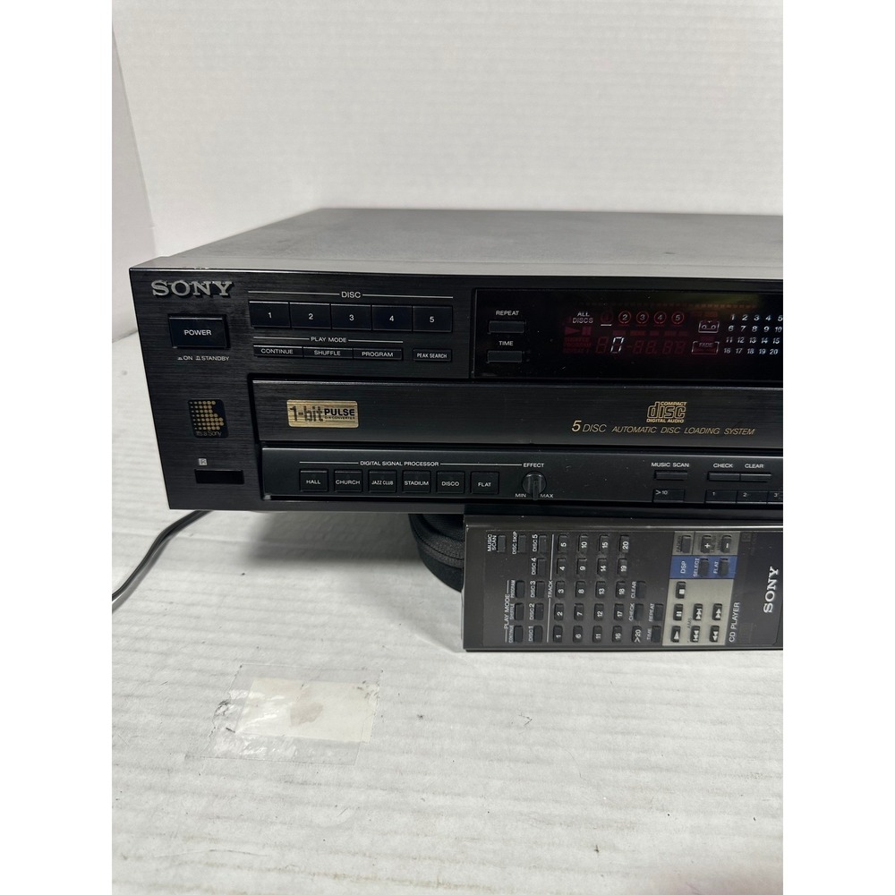 Sony CDP-C615 5-Disc Carousel Player Changer with Remote DSP Japan PARTS ONLY - Picture 6 of 11